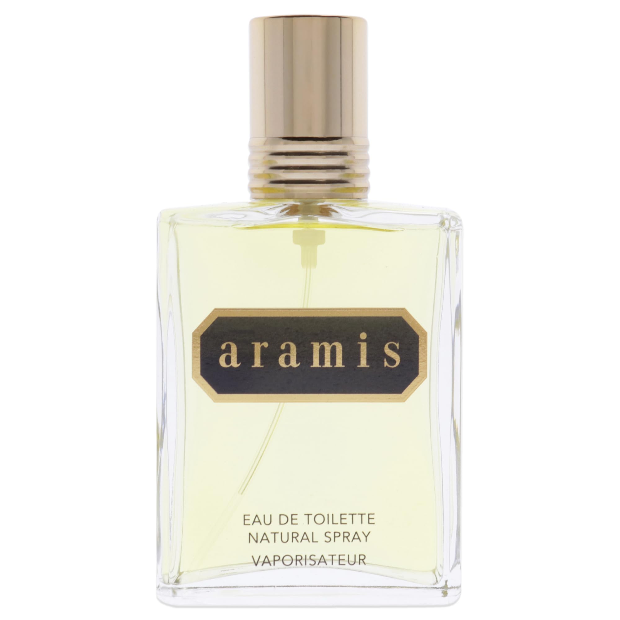Aramis close-up highlighting woody notes and leather accent