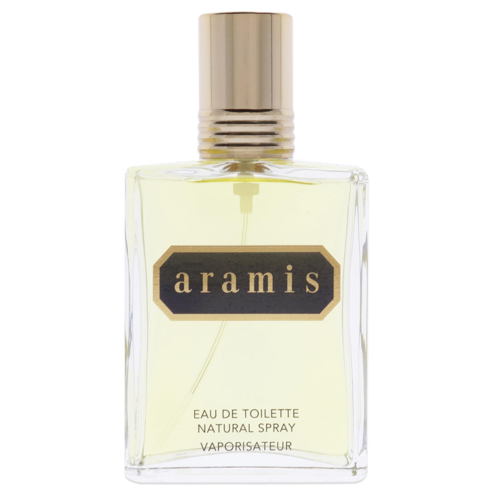 Aramis close-up highlighting woody notes and leather accent