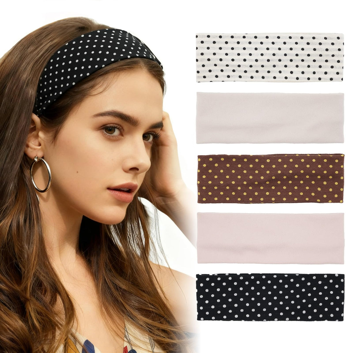 Diademas Aranya de lunares para uso diario cómodo y con estilo.