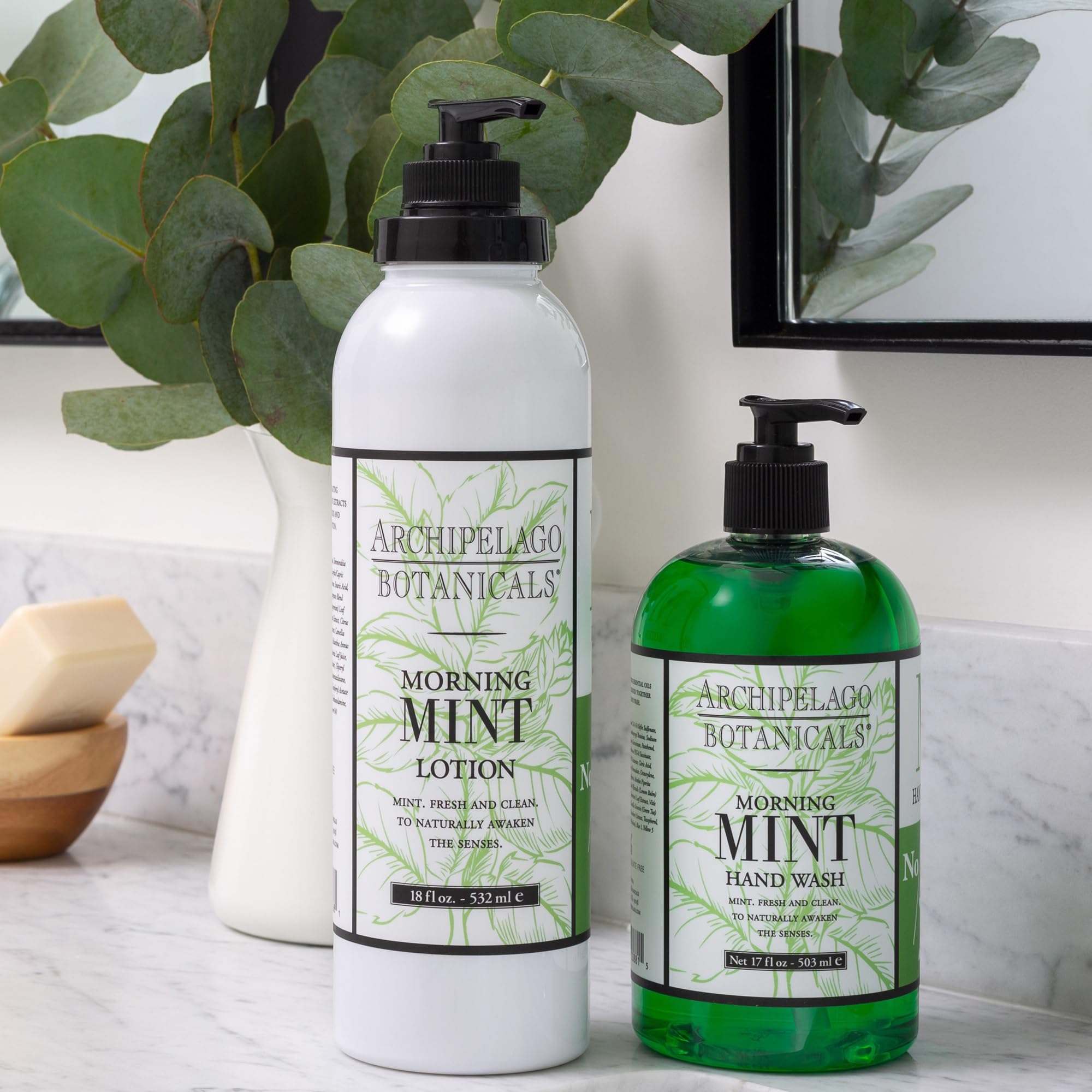 Morning mint routine image suggesting an energizing start to the day