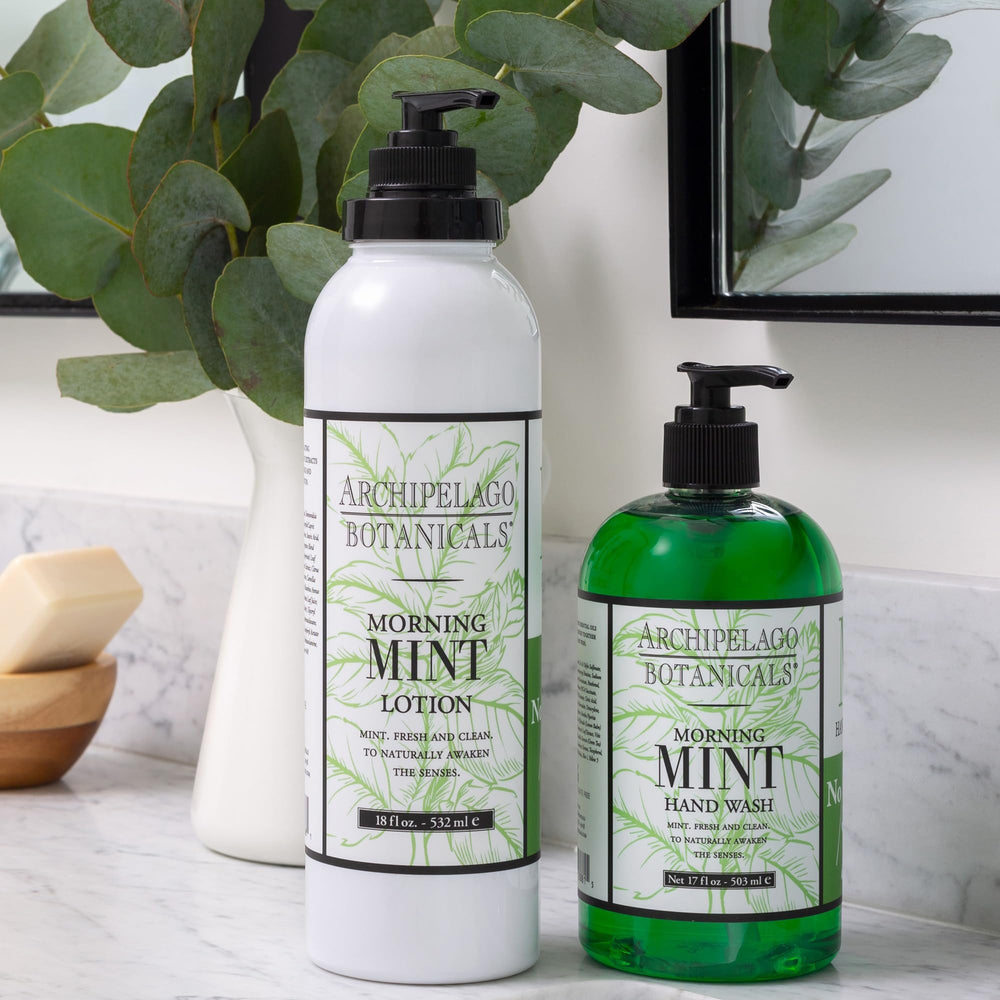 Morning mint routine image suggesting an energizing start to the day