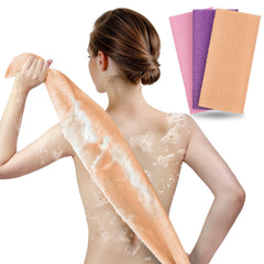 ARCH&M toalla exfoliante nylon 35 pulgadas, secado rápido para uso diario.