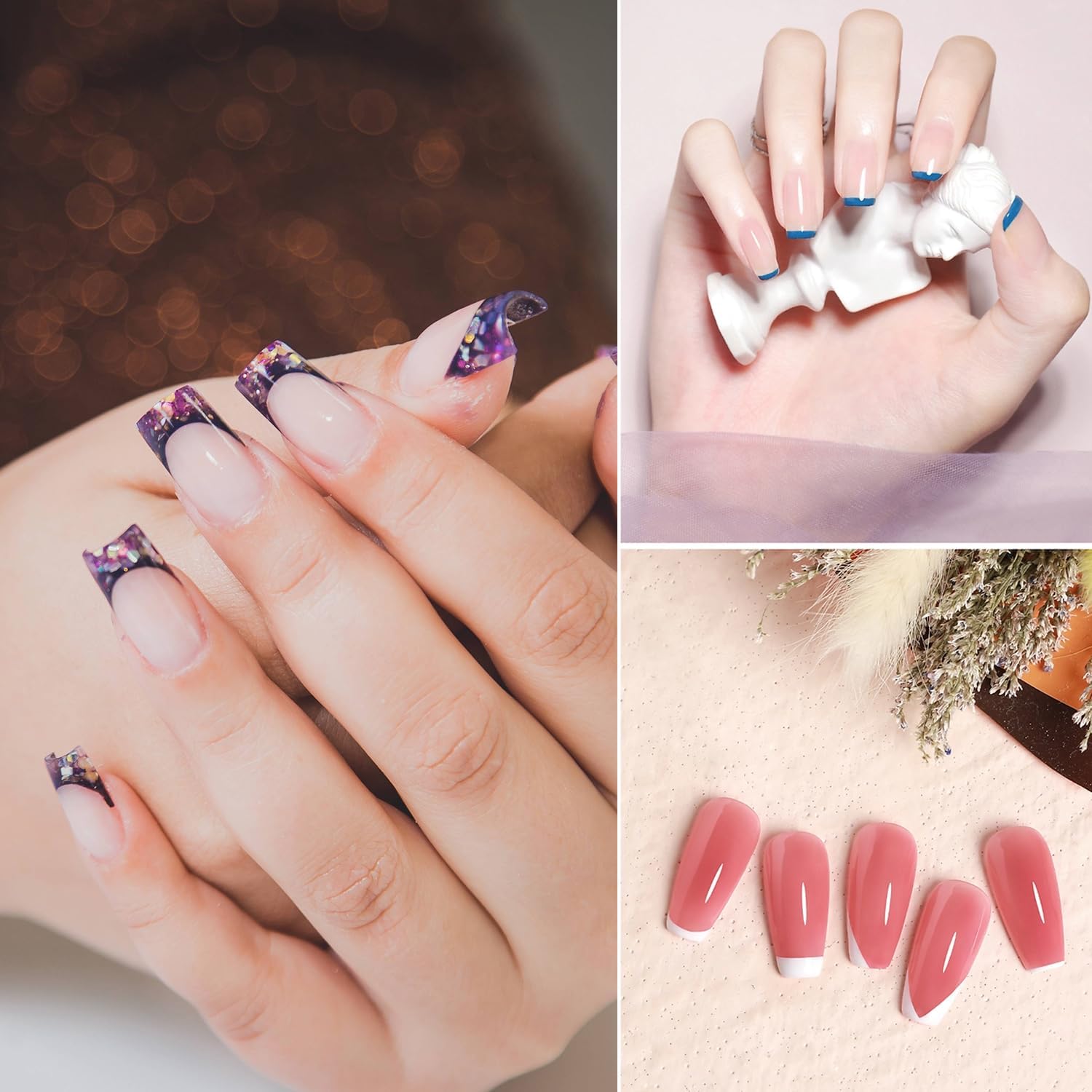 Arcjunys silicone tip picks up delicate French tip designs crisply.