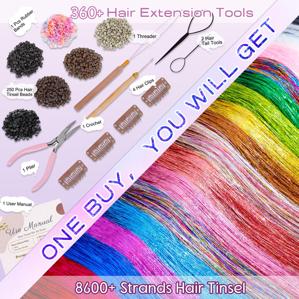 Arcpor Hair Tinsel crochet needle tool used for easy installation