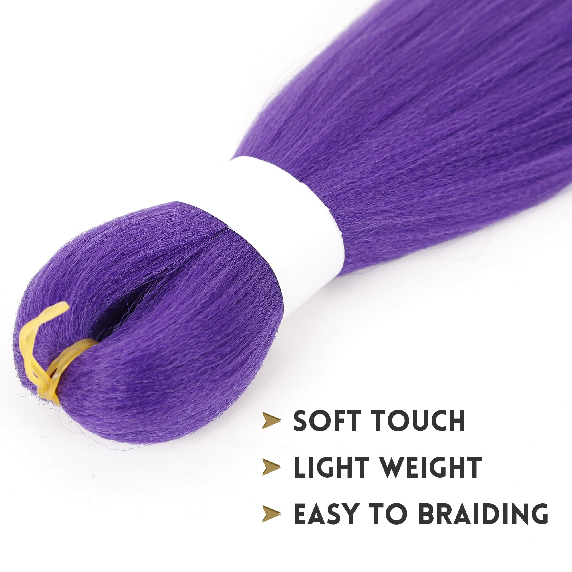 Arcpor purple braiding hair for cosplay boosts character-ready color.