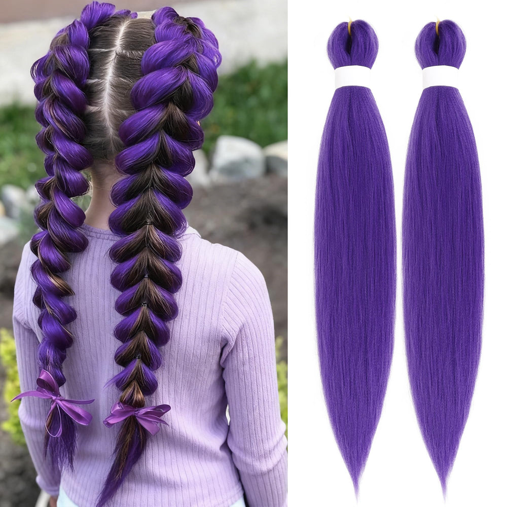 Arcpor purple braiding hair makes dynamic looks possible.