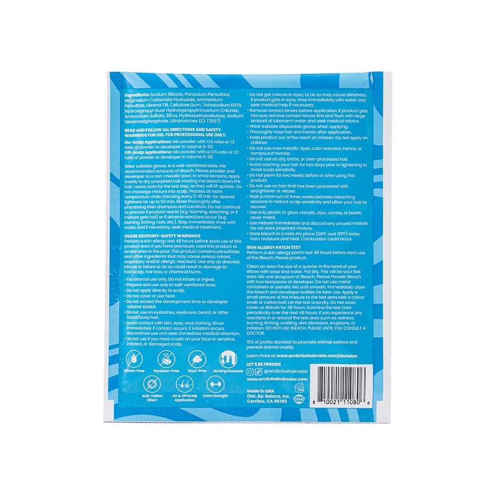 Dust-free, creamy texture ideal for even on-scalp lightening.