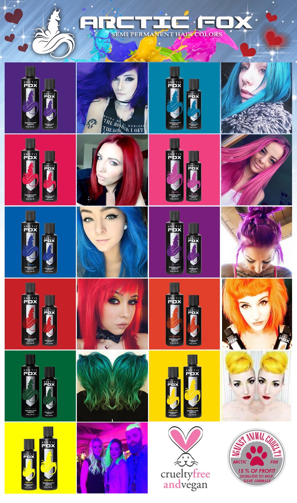 ARCTIC FOX Electric Paradise under blacklight highlights UV glow
