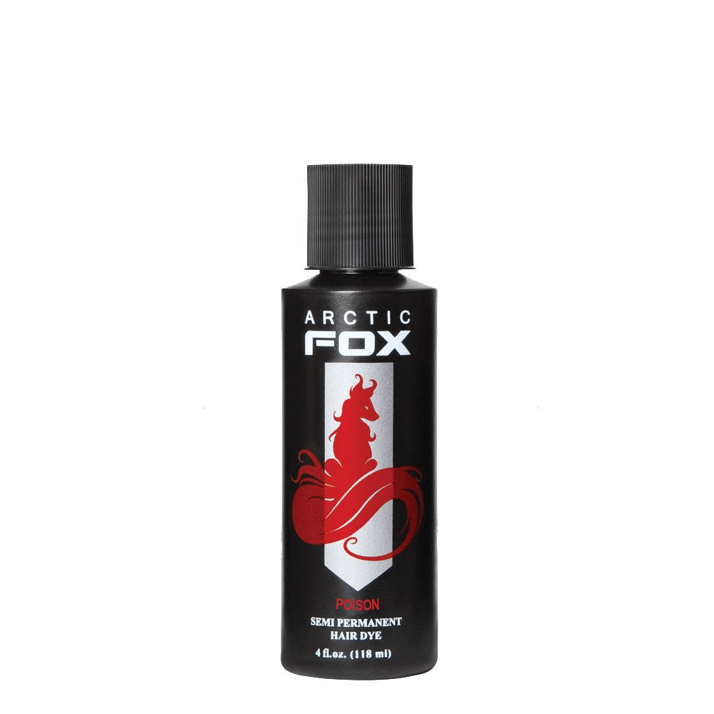 ARCTIC FOX Poison bottle close-up showing vibrant red color for pre-lightened hair
