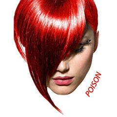 ARCTIC FOX Poison swatch on arm displays true red with orange undertone