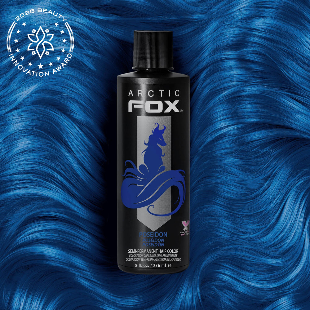 ARCTIC FOX Poseidon color blend demonstrates customizable blues.