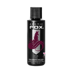 ARCTIC FOX Ritual dye bottle close-up showing rich burgundy shade for bold color