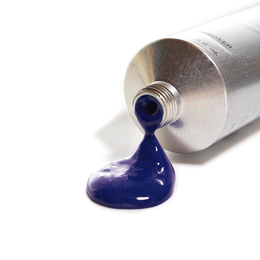 Soft finish and vibrant color with Arctic Fox Sorceress Midnight Blue on hair.