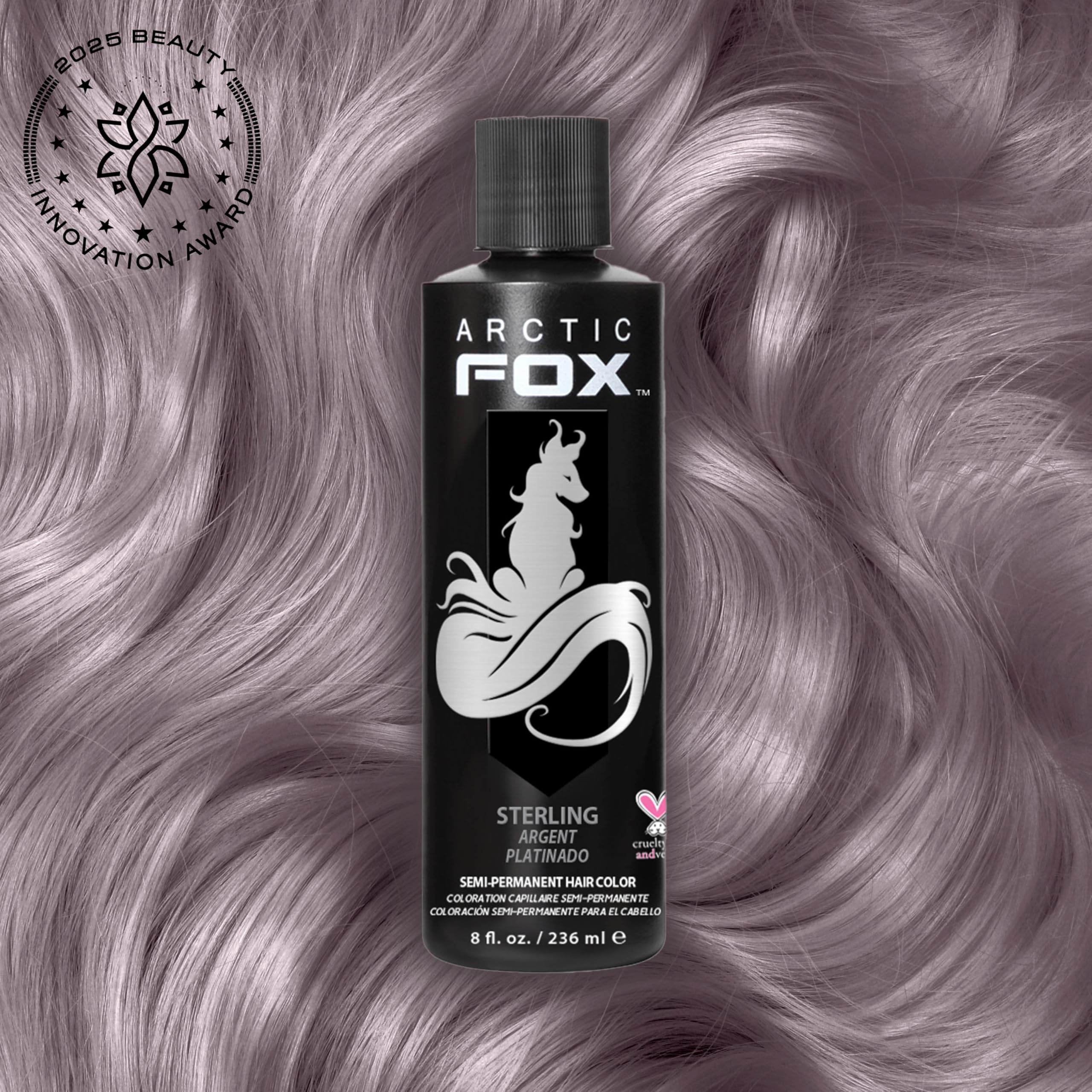 ARCTIC FOX Sterling swatches illustrating cool-tone color versatility