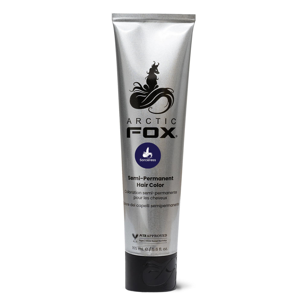 Vegan, cruelty-free Arctic Fox packaging supporting color without animal testing.