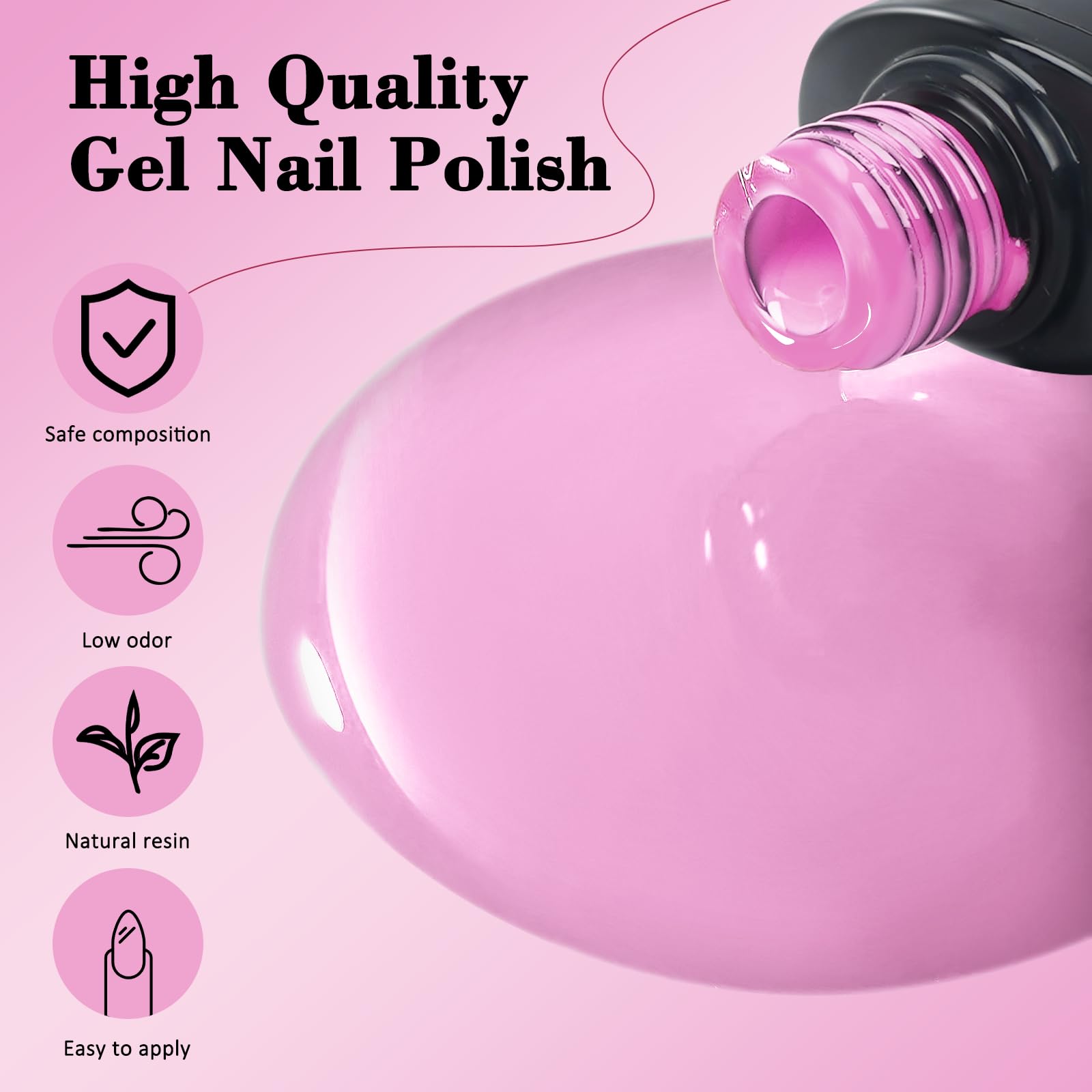 ARCWEISSO base coat and glitter top coat for long lasting shine.