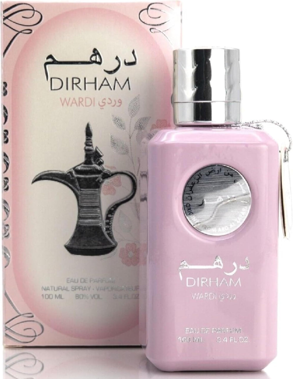 Ard Al Zaafaran Dirham Wardi packaging box highlights premium presentation and gifting appeal.