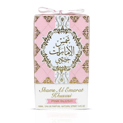 Ard Al Zaafaran Pink Blush bottle side angle highlighting sleek profile