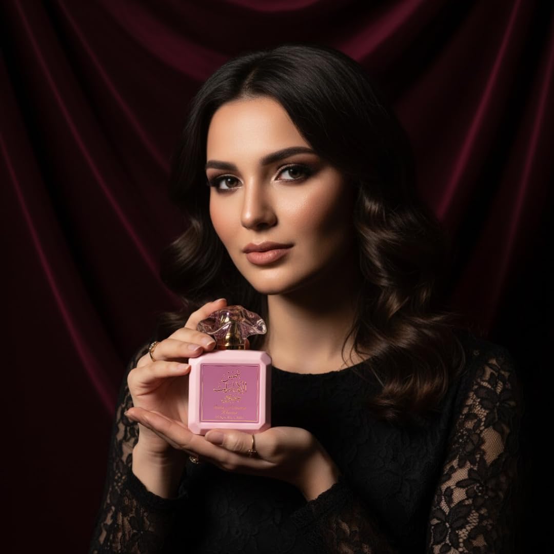 Ard Al Zaafaran Pink Blush in hand for portable fragrance