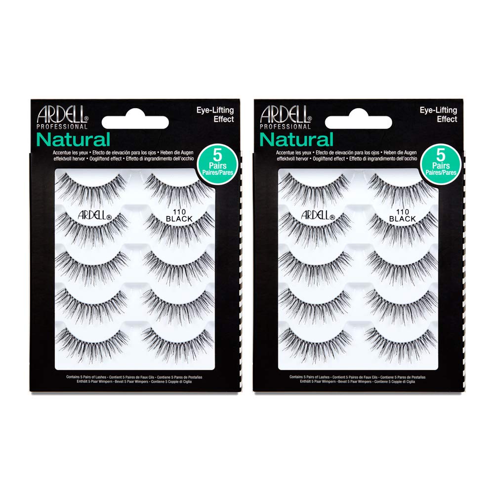 Ardell 110 Black natural-look strip lashes for everyday enhancement