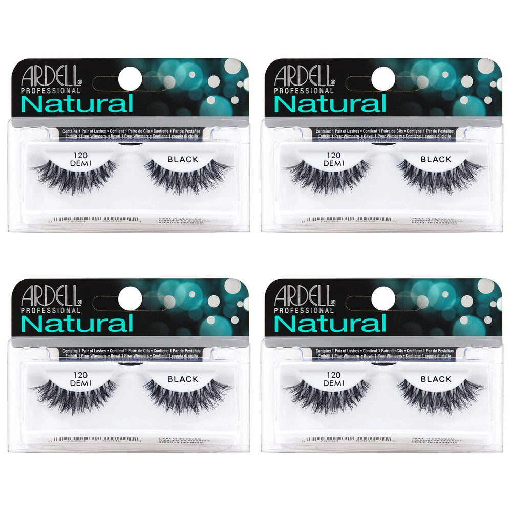 Ardell 120 Black natural-look strip lashes for everyday enhancement