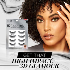 Ardell 858 slightly rounded lash profile enhances eye definition