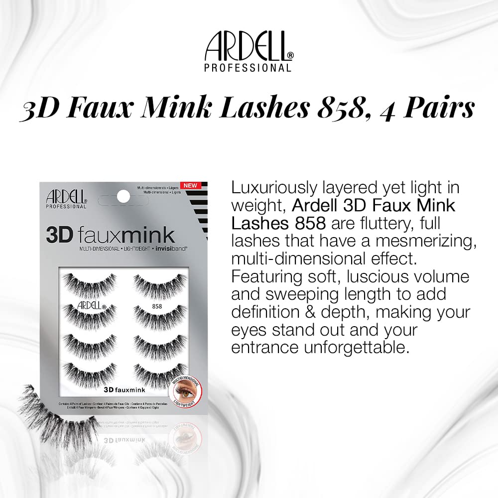 Ardell 858 soft faux mink fibers for natural fullness
