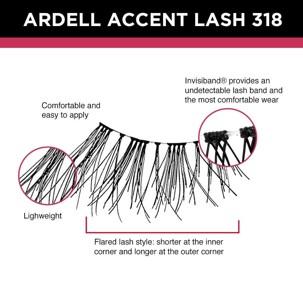 Lightweight lash band provides all-day comfort with a natural look.