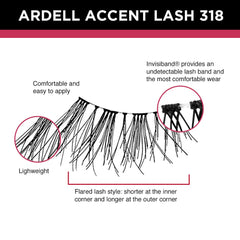 Lightweight lash band provides all-day comfort with a natural look.