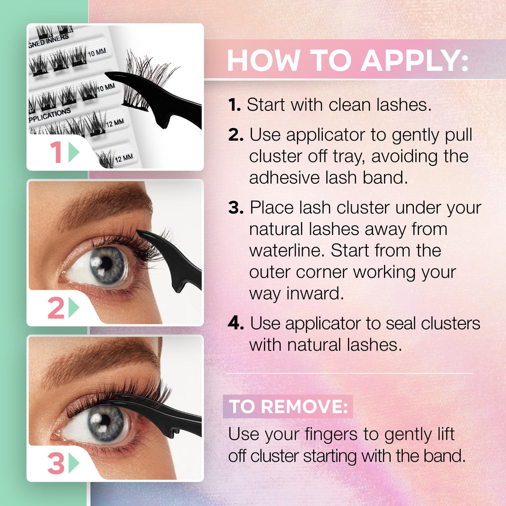 Ardell Active Pump'n underlash all-day wear shown in action.