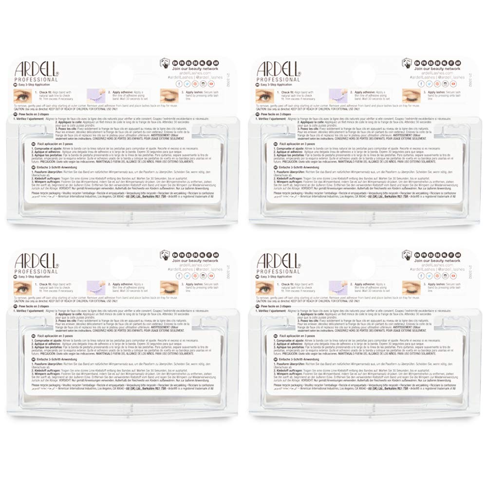 Ardell Baby Wispies invisible band lashes for comfortable wear.
