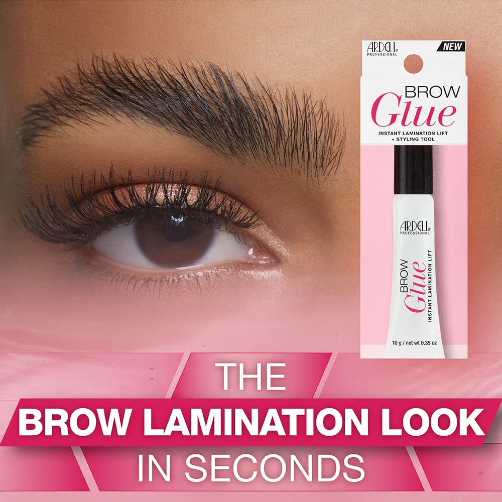Ardell Brow Glue with included comb for easy brow grooming