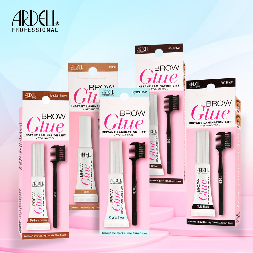 Ardell Brow Glue Cristal Claro aplicación sin manchas en cejas