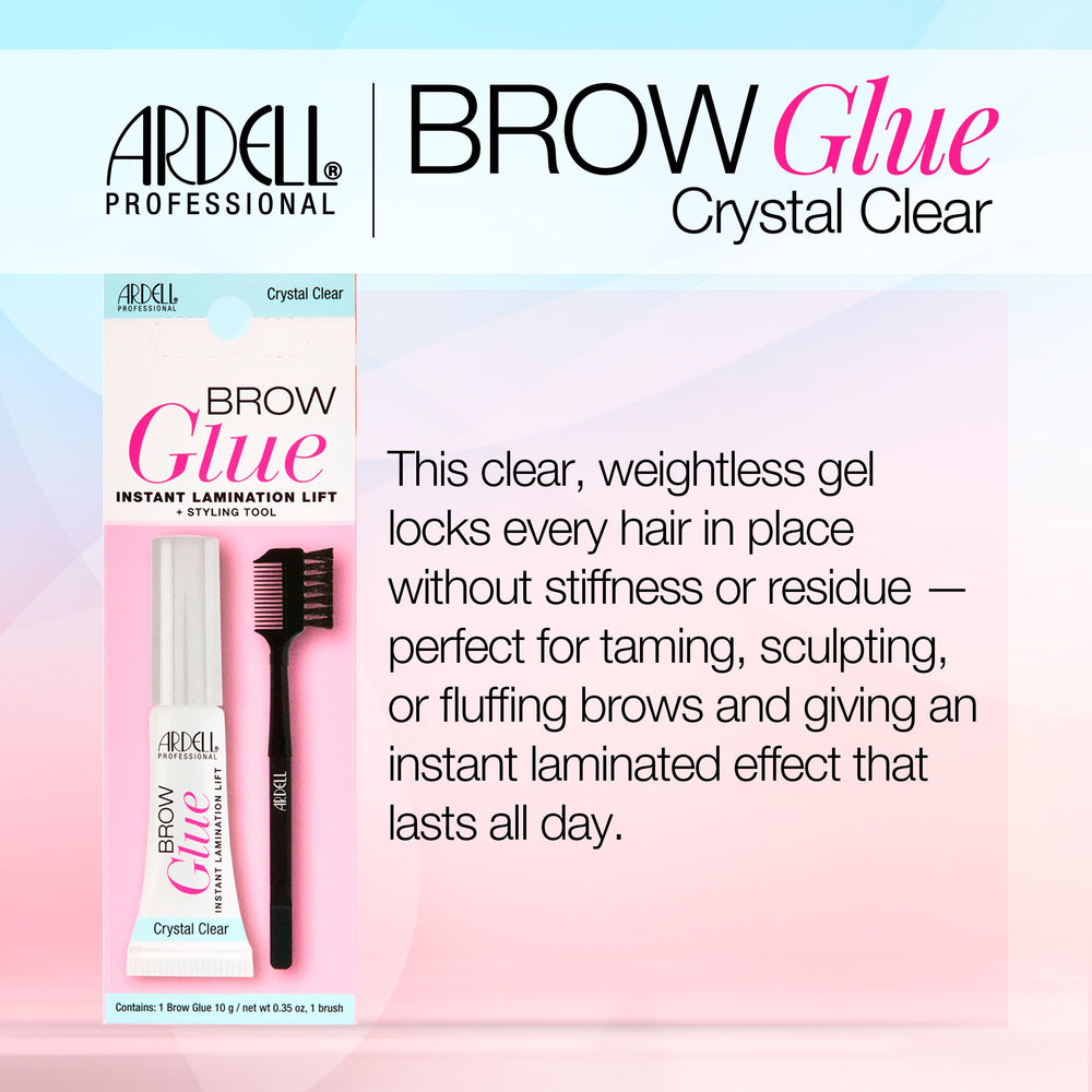 Ardell Brow Glue Cristal Claro fijación duradera para cejas
