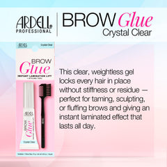 Ardell Brow Glue Cristal Claro fijación duradera para cejas