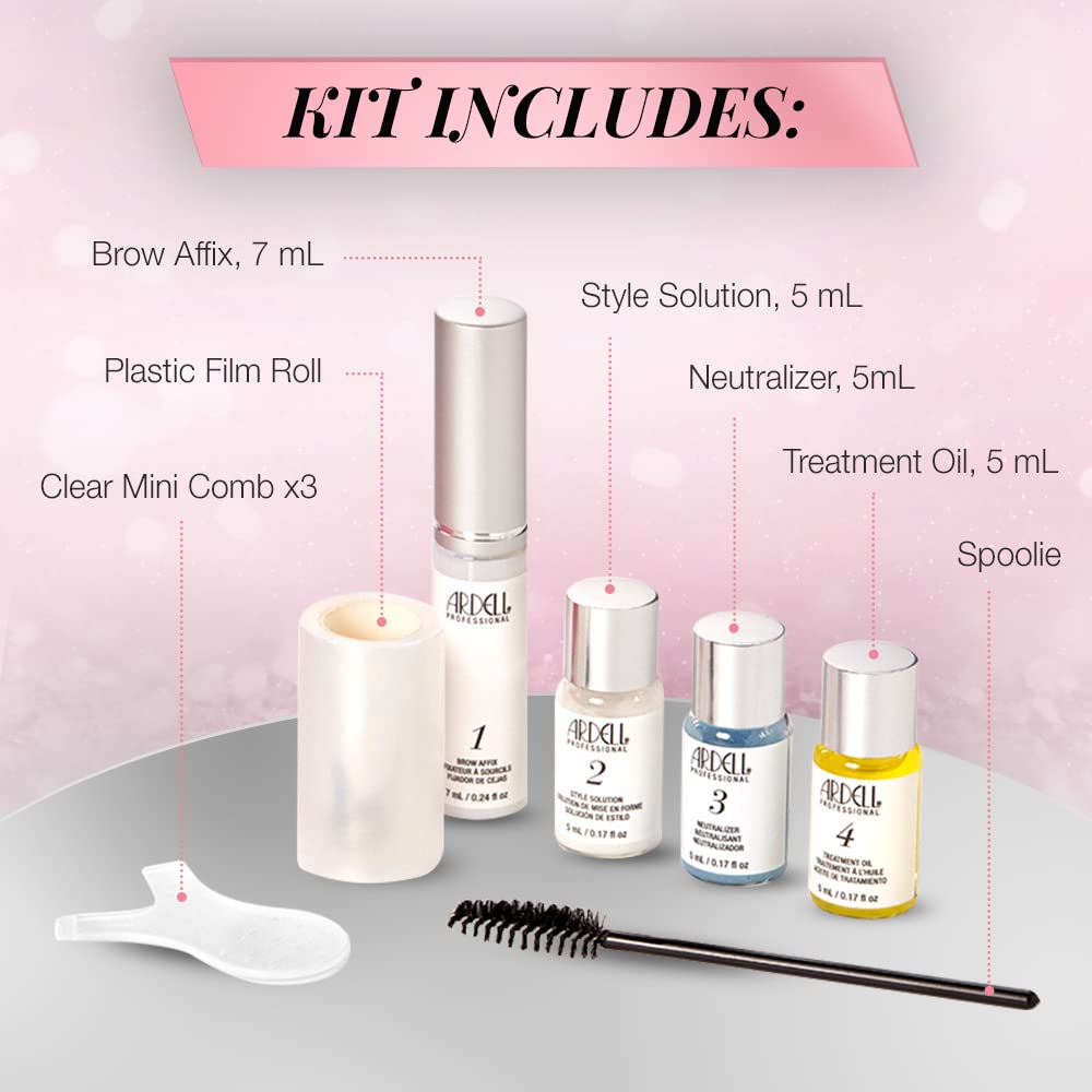 Ardell Kit de Laminación de Cejas: solución de fijación para mantener la forma