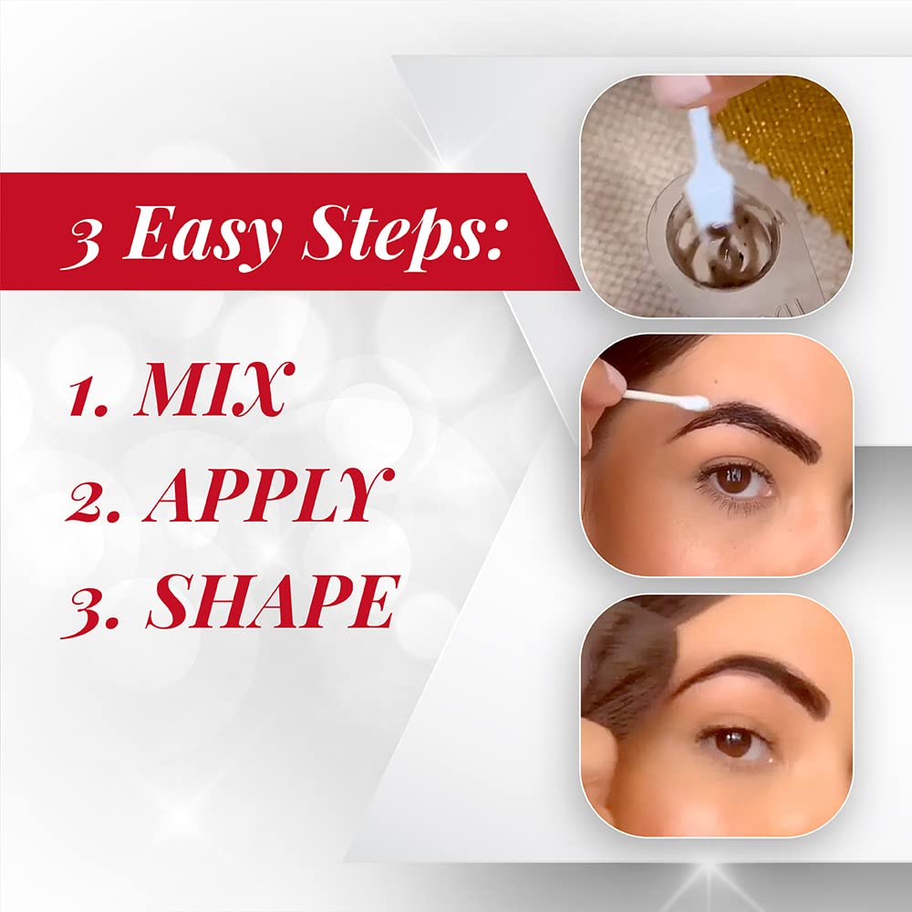 Ardell Brow Tint Kit aplicación para cejas definidas y suaves.