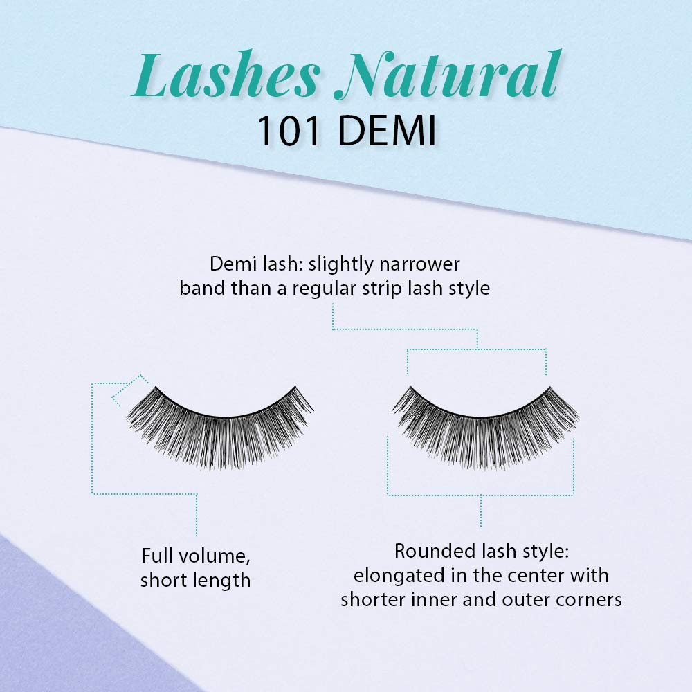 Ardell Demi 101 waterproof lightweight lashes ideal for all-day wear.