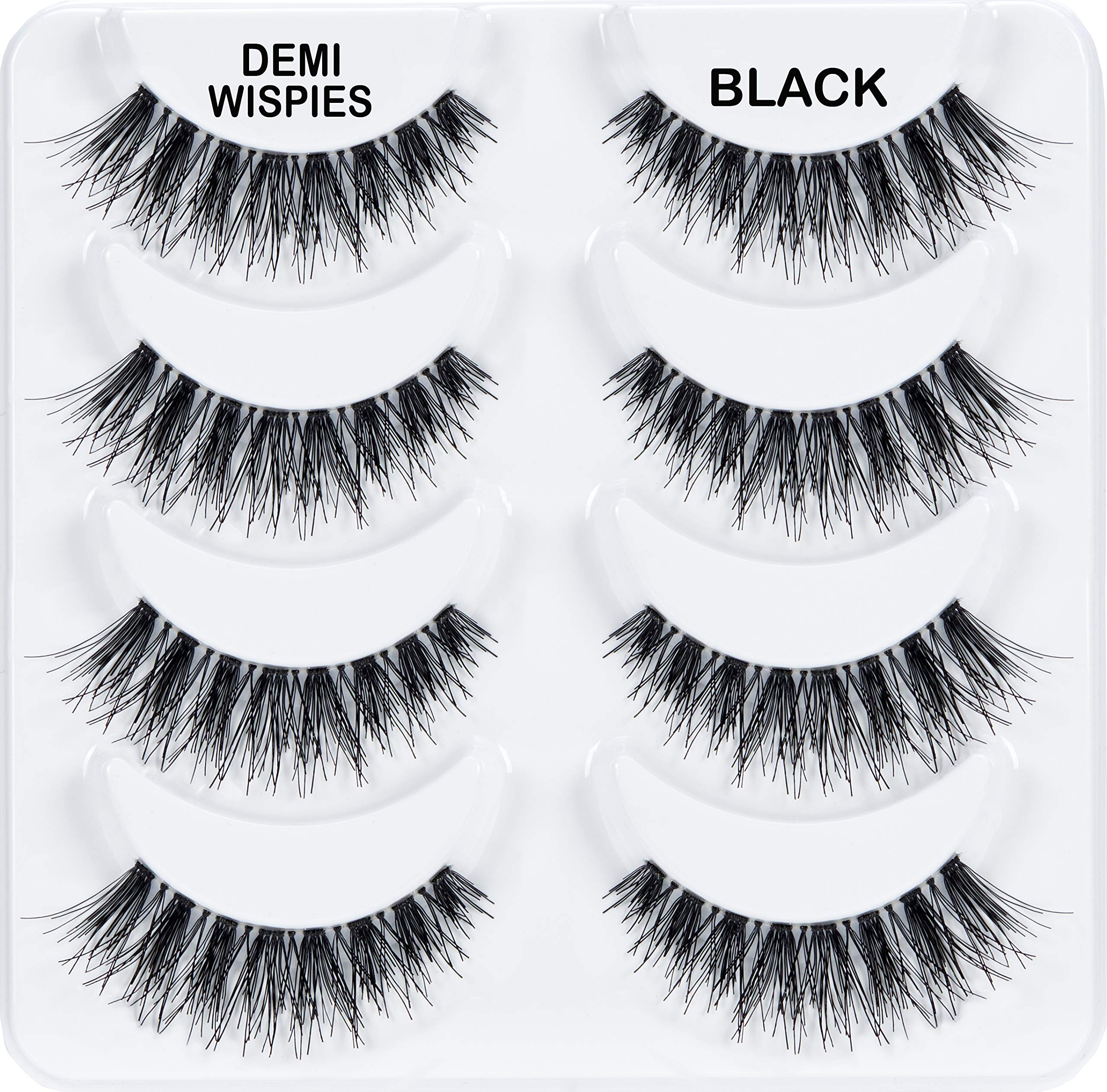 Ardell Demi Wispies Black application view, ready for fast day-to-night wear.