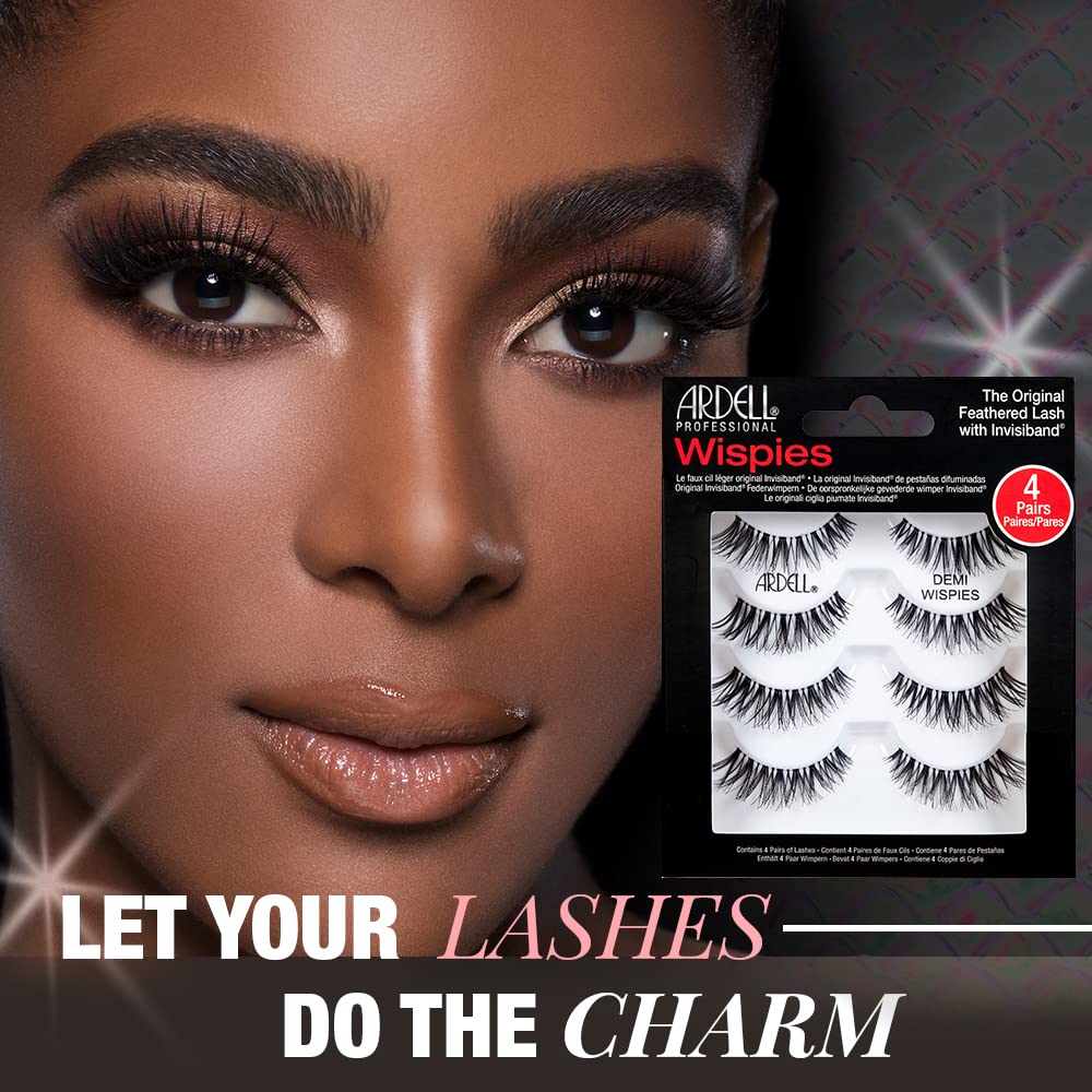 Ardell Demi Wispies Invisiband knot-free for seamless wear.
