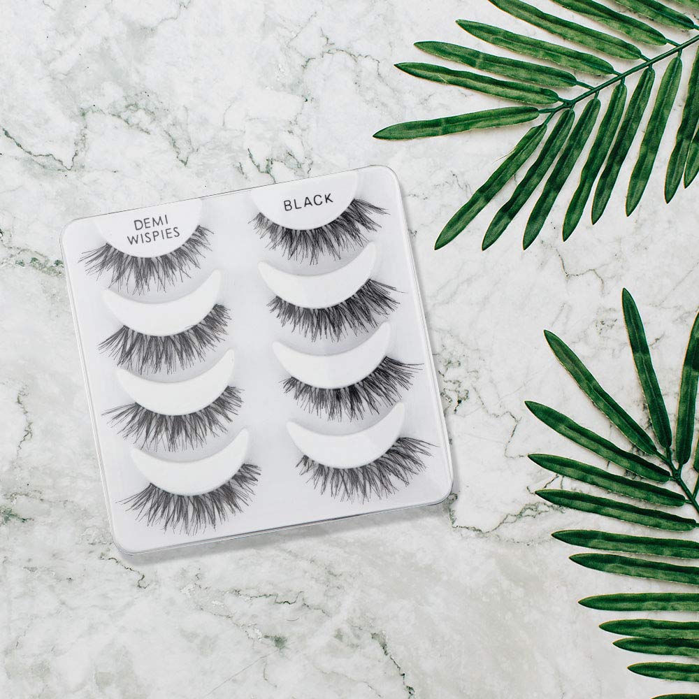 Ardell Demi Wispies lightweight strip for comfortable all-day wear.