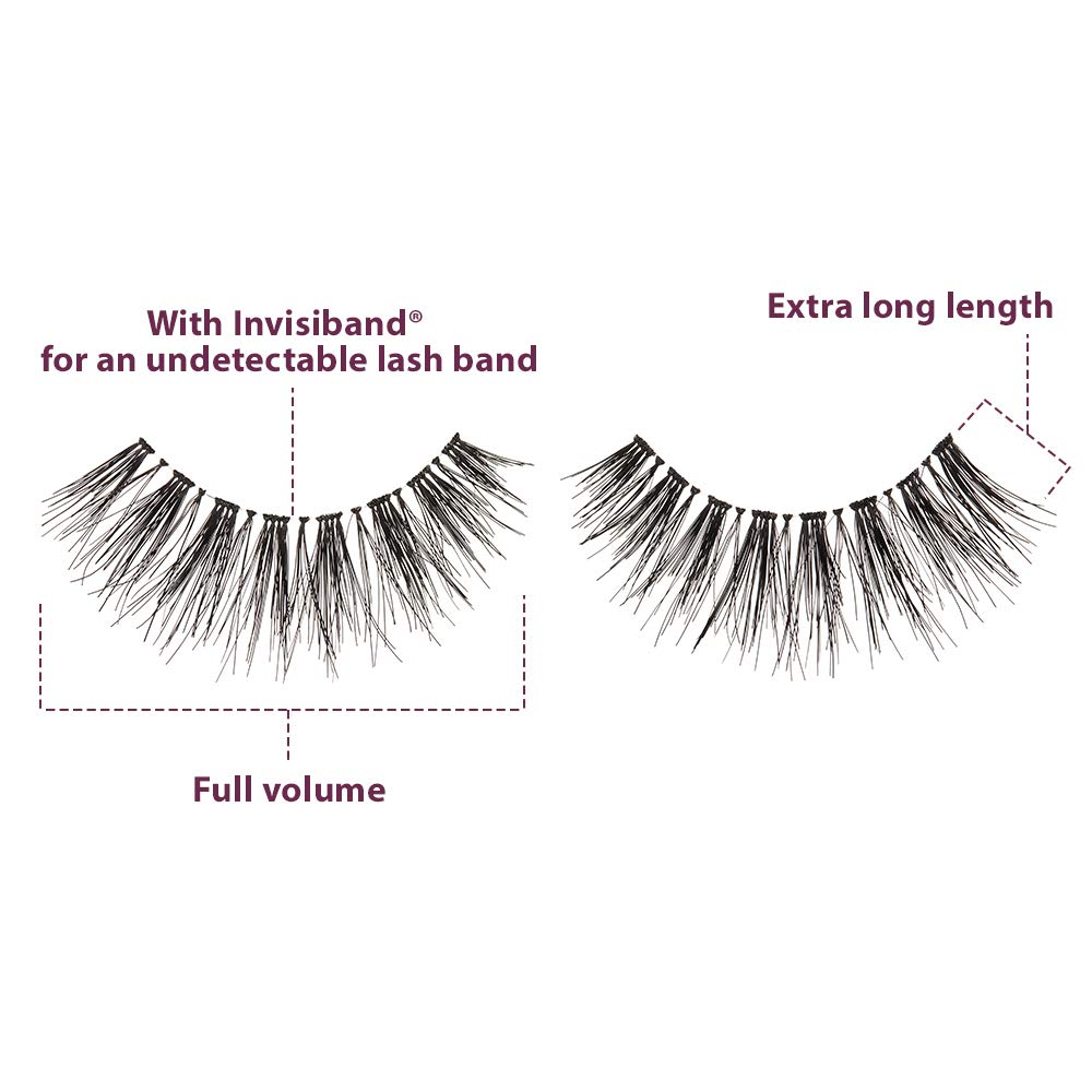 Ardell Double Up 113 invisible lash band blends naturally for daily wear.