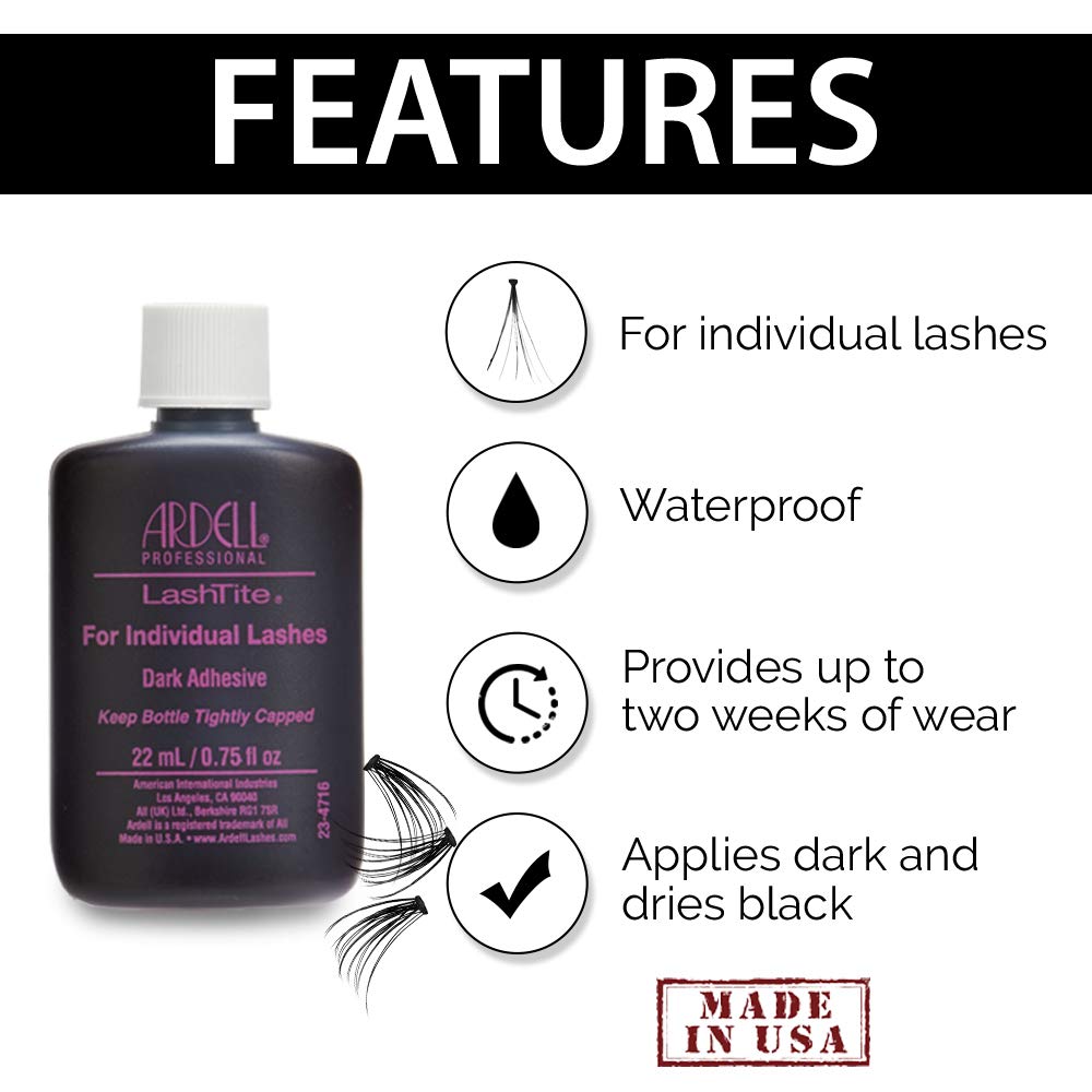Ardell DuraLash individual lashes paired with LashTite for long wear