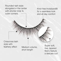 Ardell Faux Mink 815 crisscross fibers add depth and lift.