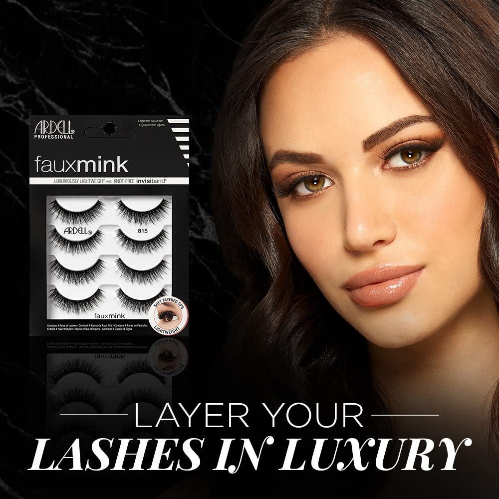 Ardell Faux Mink 815 Invisiband enables seamless, comfortable wear.