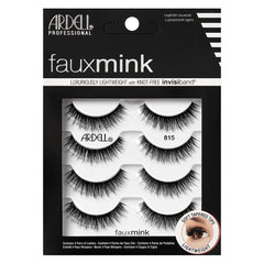 Ardell Faux Mink 815 lashes with soft fibers for natural enhancement.