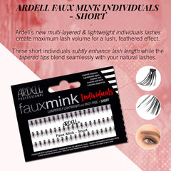 Ardell Faux Mink Individuals being applied to the eye with seamless finish.