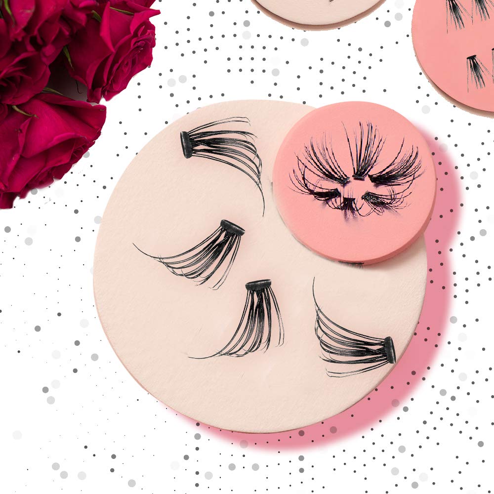 Ardell Faux Mink Short Black lashes in lightweight clusters for a natural look.
