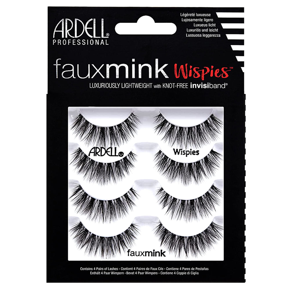 Ardell Faux Mink Wispies Multipack adds feathered length for natural, enhanced eyes.