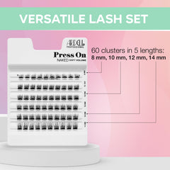 Ardell angled inner clusters ensure seamless blending at the inner corner.